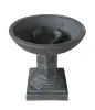 Product image 1 of the product “Fish with bowl stand (Set), 50 cm Dia and 53cm Height | Cast stone, handcrafted & coloured ”